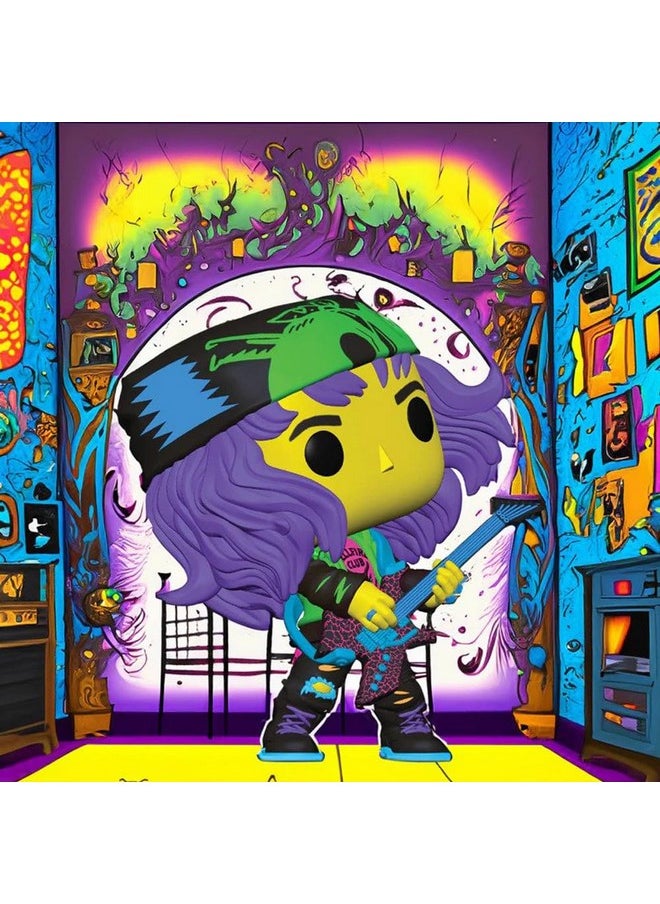 Funko Funko Pop! Stranger Things Eddie with Guitar Blacklight Vinyl Figure #1462 - Entertainment Earth Exclusive  - Image 3