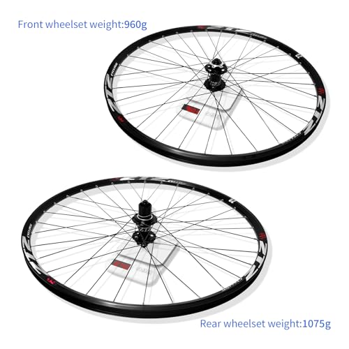 ZTZ 26""/27.5""/29"" Mountain Bike Wheelset，Ultralight Aluminum Alloy Rim 32H High Strength Bike Wheels， Quick Release Disc Brake MTB Wheel Set， Compatible 7-12 Speed Cassette, WH-001 - Image 3