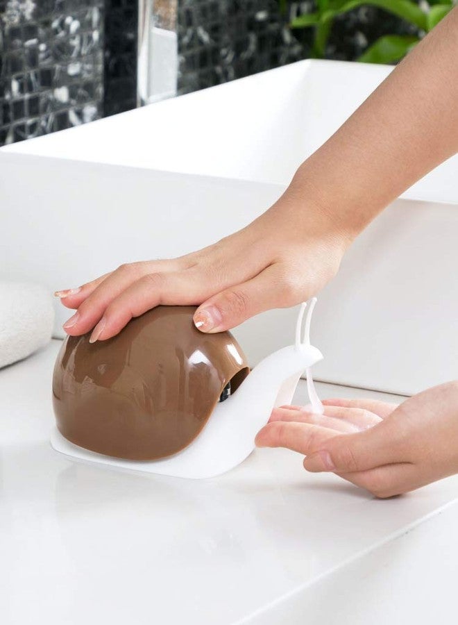 TabEnter Cute Snail Soap Dispenser for Kitchen Bathroom etc. (120ML) (Brown) - Image 4