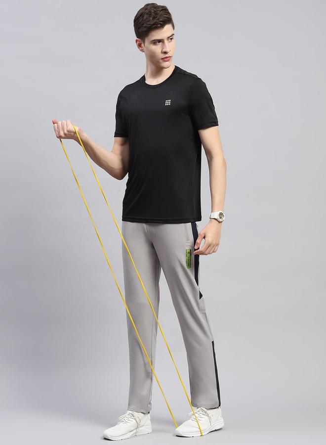 Rock.it Men Black Solid Round Neck Short Sleeves T Shirt - Image 5