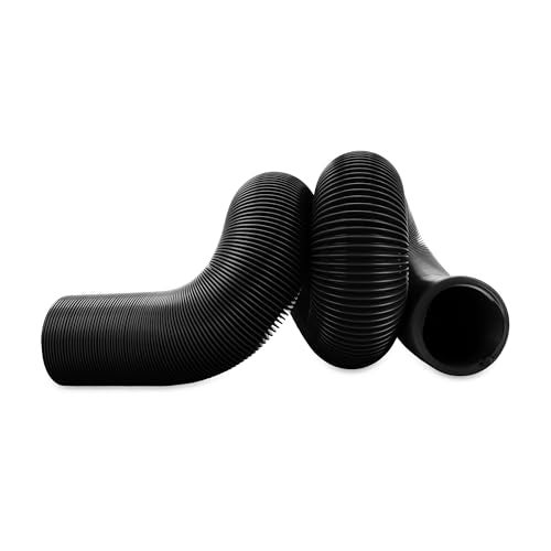 Camco 10-Foot RV Sewer Hose - Great for the Occasional Camper - Crafted of 12 Mils of HTS Vinyl - Compresses to 14-Inches for RV Storage - Black (39601) - Image 1