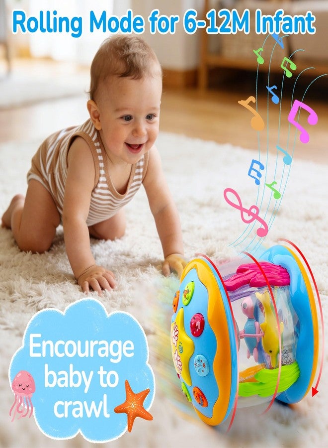 Tsomtto Baby Toys 0-6 Months Ocean Rotating Projector Musical Light Up Tummy Time Toys for Infants 0-3 4 5 6 7 8 9 Months Baby Aquarium Crawling Toys 6-12 Month Boys Girls 1 2 Year Old Birthday Newborn Gifts - Image 4