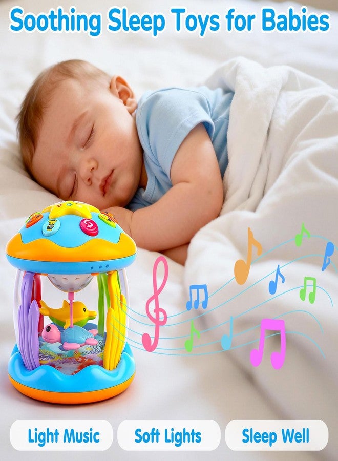 Tsomtto Baby Toys 0-6 Months Ocean Rotating Projector Musical Light Up Tummy Time Toys for Infants 0-3 4 5 6 7 8 9 Months Baby Aquarium Crawling Toys 6-12 Month Boys Girls 1 2 Year Old Birthday Newborn Gifts - Image 5