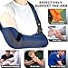 KONSEDIK Arm Shoulder SlingBreathable Medical Sling with Shoulder Padsupport for Women and Men Rotator Cuff InjuryLeft or Right ArmElbowClavicle Fracture PostSurgeryBlue Large - Image 4