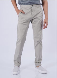 Men's Flat Front Slant Pockets Formal Pants in Greek Brick