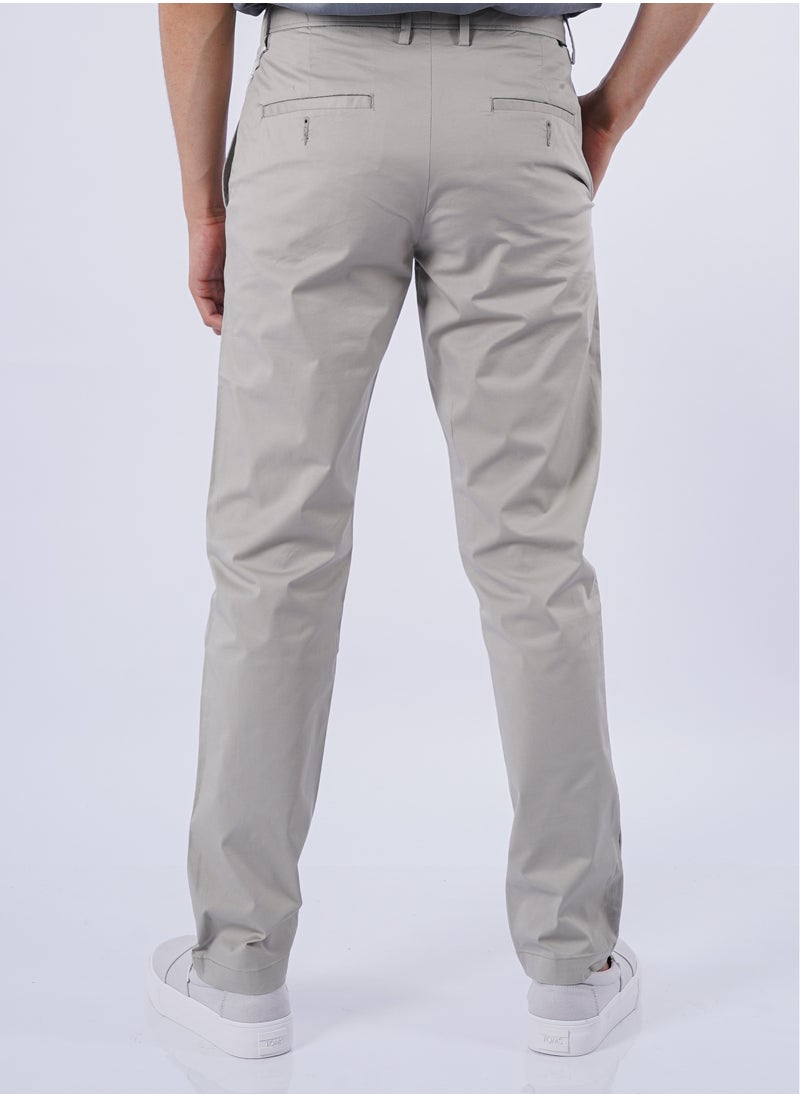 JACK & JONES - Men's Flat Front Slant Pockets Formal Pants in Greek Brick - Image 1