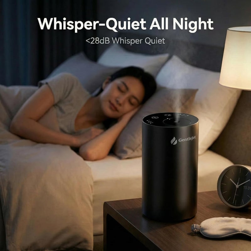 ناشر الزيوت العطرية بدون ماء LiteMist - ناشر عطري من الألومنيوم، قابل لإعادة الشحن عبر USB-C للاستخدام في المنزل والسيارة والمكتب، تشغيل هادئ، سعة الزجاجة 0.7 أونصة - Image 4