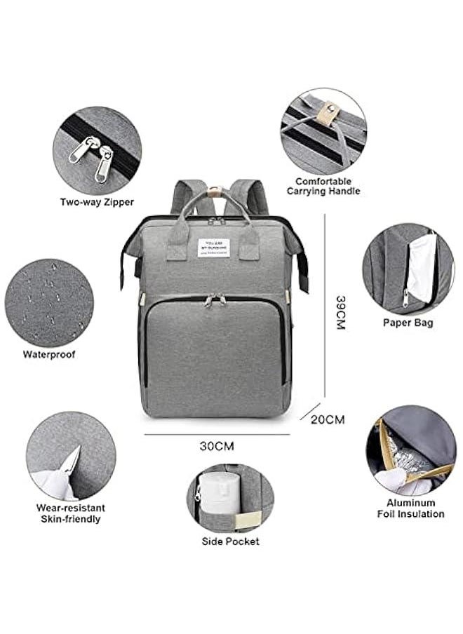 Gonice - Diaper Bag Backpack, Multifunctional Baby Bag Diaper Bag with Changing Station, Portable Diaper Changing Bags Waterproof Large Capacity Travel Mummy Bag - Image 1