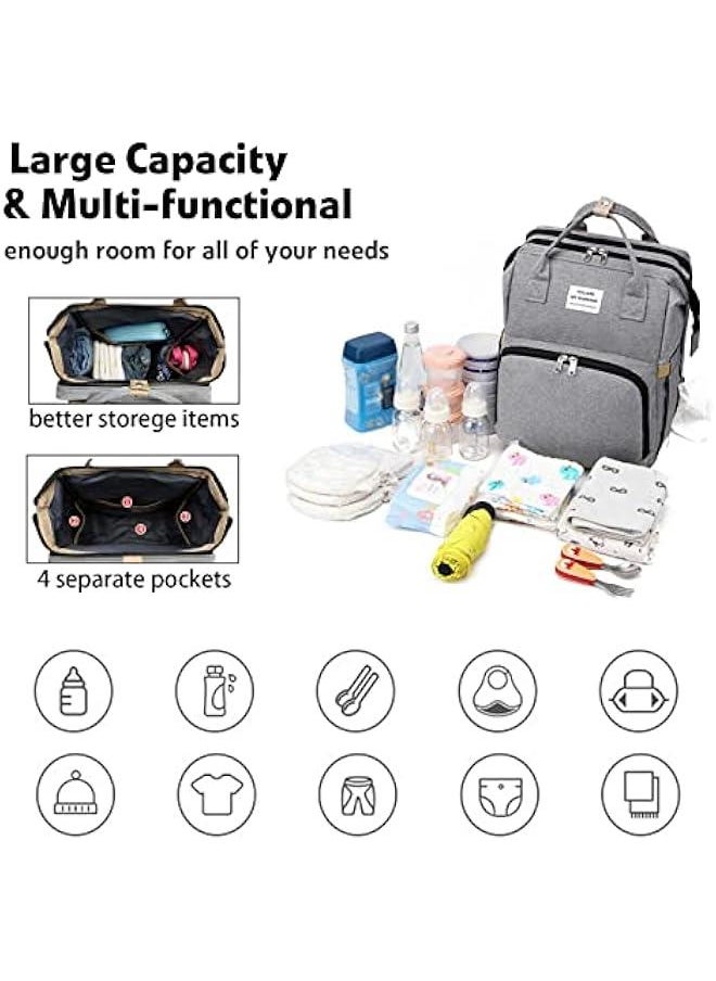 Gonice - Diaper Bag Backpack, Multifunctional Baby Bag Diaper Bag with Changing Station, Portable Diaper Changing Bags Waterproof Large Capacity Travel Mummy Bag - Image 1