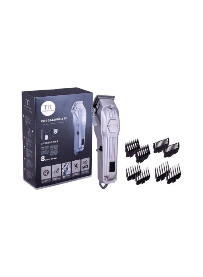 TIT TF-618 Premium Rechargeable Hair Trimmer for Barbers and Home Use – High-Performance Motor, Advanced LCD, and Dual Power Modes - Image 4