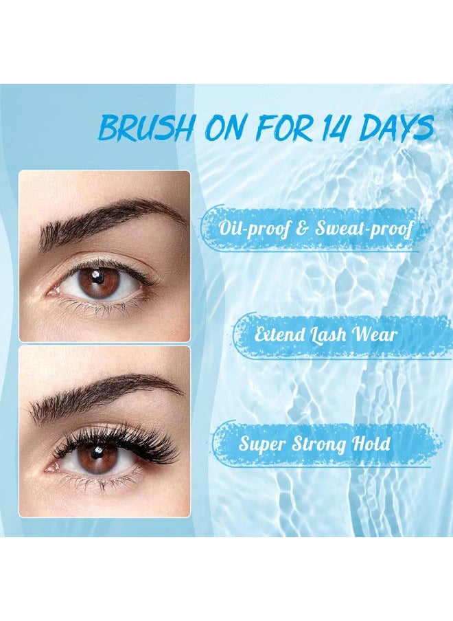 KevKev Lash Overnight Sealer Cluster Lashes Overnighter DIY Lash Extension Sealer Extend Lash Wear Up to 14 Days Black Lash Sealer Long Lasting Easy to Remove 5ml  - Image 4