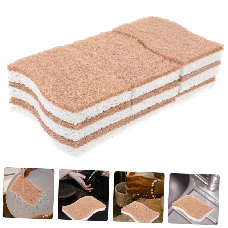 Natural Cellulose Dish Scrub Sponges 9 Pack Reusable Soft Kitchen Cleaning Sponges for Gentle Dishwashing - Image 4
