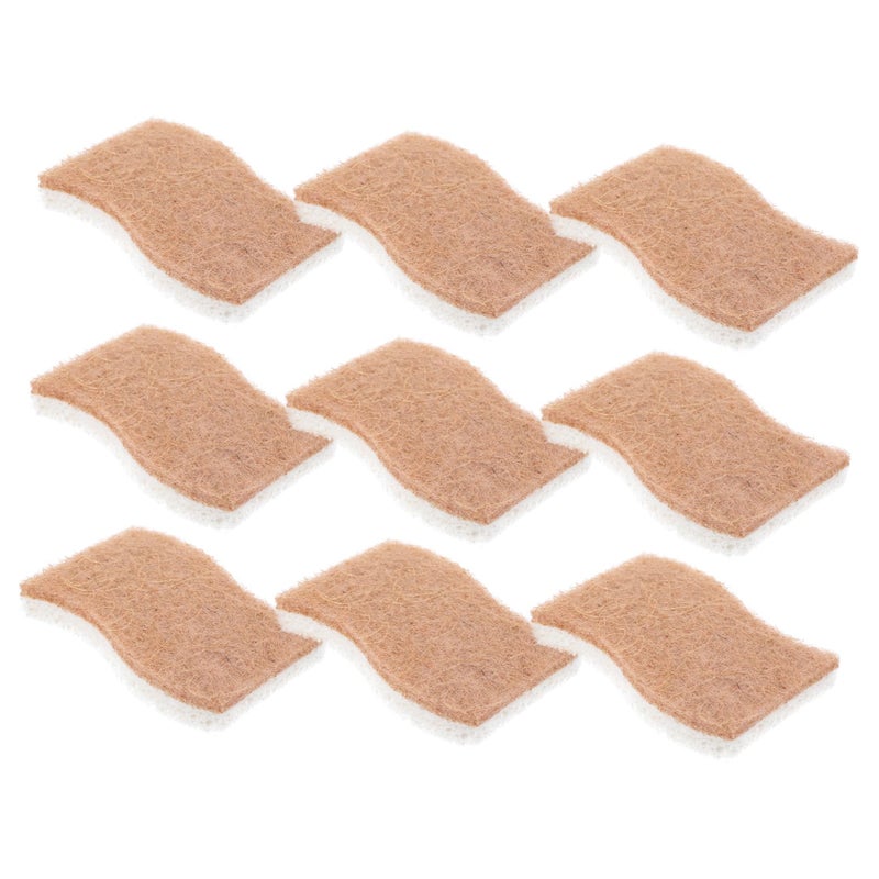 Natural Cellulose Dish Scrub Sponges 9 Pack Reusable Soft Kitchen Cleaning Sponges for Gentle Dishwashing - Image 2