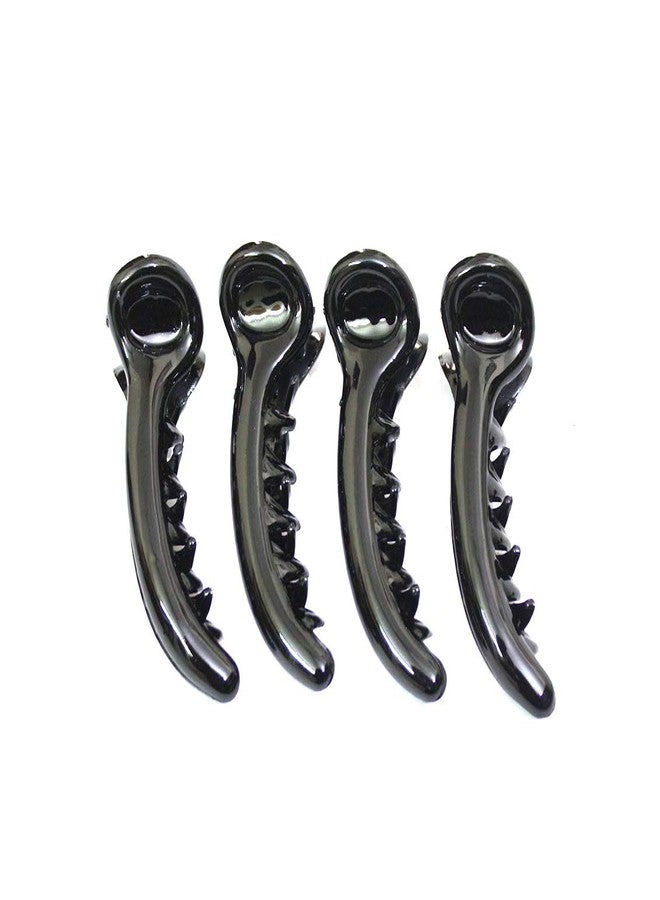 Kalaneet Black Color Banana Hair Clip for Women and Girls 4pcs - Image 2