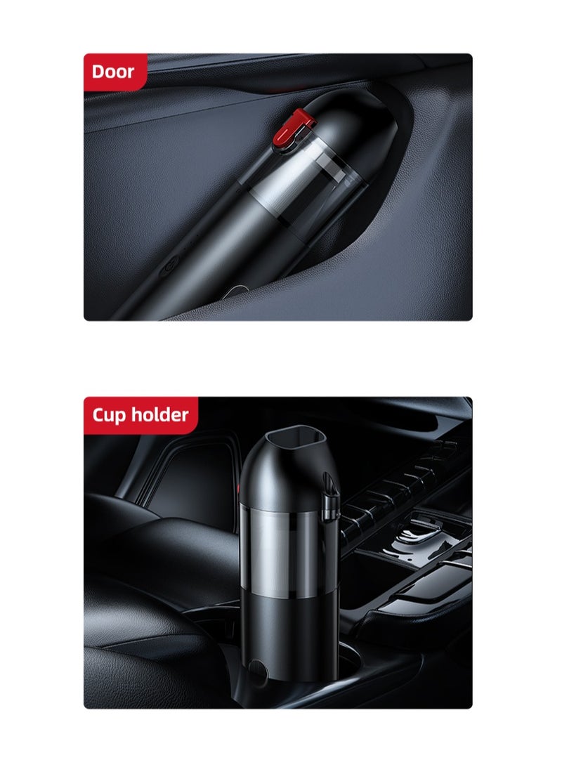 Usams Car Vacuum Cordless Portable Vacuum Cleaner for Car with 6000Pa 65W Mini Wireless  Powerful Suction for Pet Hair Home Dust and Car Cleaning  - Image 5