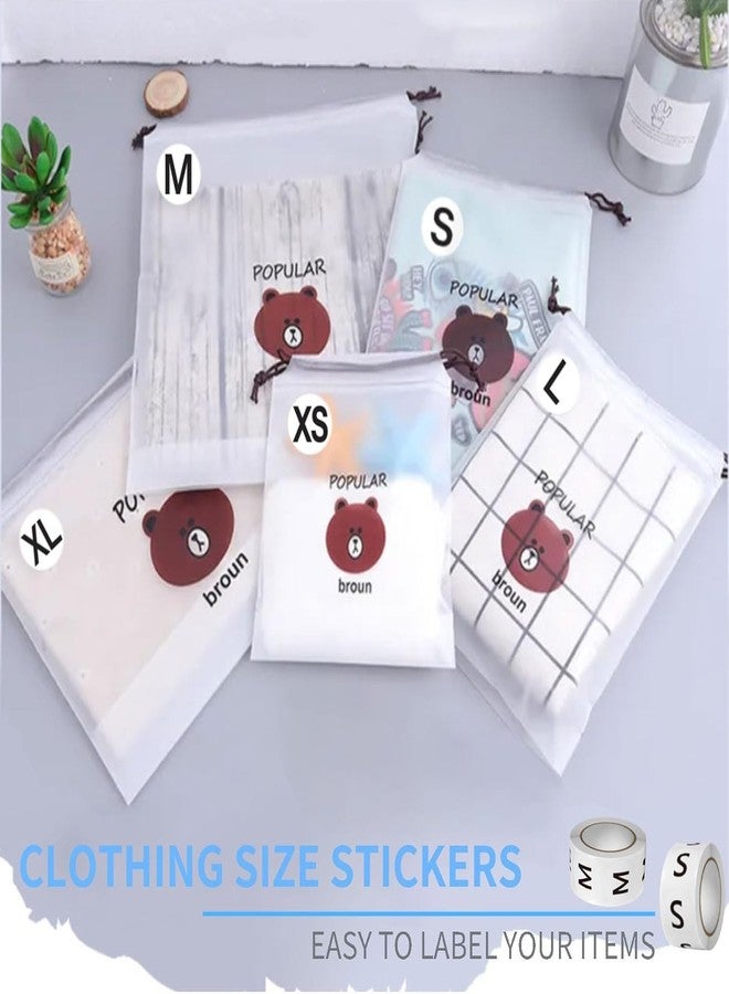 STORE 2508 Store2508 Clothing Size Stickers 3500 Pcs – 1 Inch Round Self-Adhesive Labels for T-Shirts & Retail, 7 Sizes XS to 3XL - Image 5