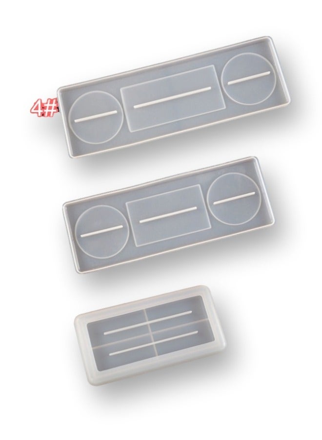 جرافيتي ريزن قالب سيليكون مكون من 5 أنواع ورف فرشاة أسنان - Image 3