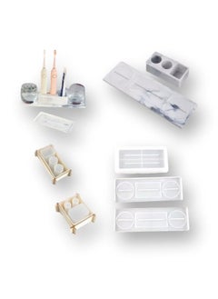 Graffiti Resin Toothbrush Holder Epoxy Resin Silicone Molds Set  - Image 1