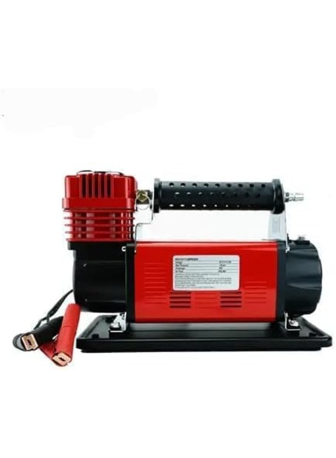 SHEZA STAR Portable Air Compressor, 150 PSI Maximum Pressure, Heavy Duty with Quick Release Rubber Hose and Pressure Gauge, Red - Image 2