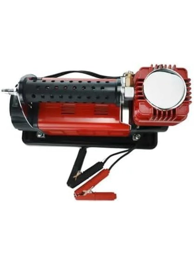 SHEZA STAR Portable Air Compressor, 150 PSI Maximum Pressure, Heavy Duty with Quick Release Rubber Hose and Pressure Gauge, Red - Image 3
