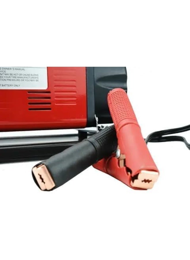 SHEZA STAR Portable Air Compressor, 150 PSI Maximum Pressure, Heavy Duty with Quick Release Rubber Hose and Pressure Gauge, Red - Image 4