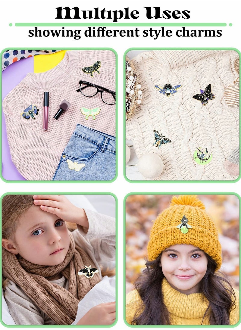 Y&D - Butterfly Insect Enamel Pin Set, Punk Collar Lapel, Safety Pin, Novelty Animal Pins - Image 1