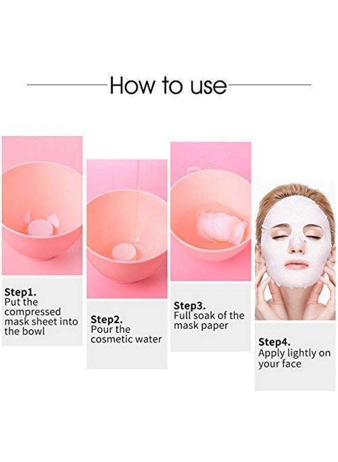 SCHUBERT Compressed Facial Face Sheet tablets DIY Facial Paper Spa Skin Care - Pack of 50 pcs - Image 3