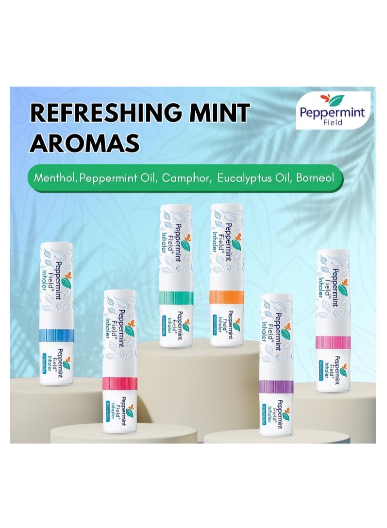 Peppermint Field Aromatics Nasal Inhaler Pack of 6 - Strong Thai Peppermint Relief - Image 5