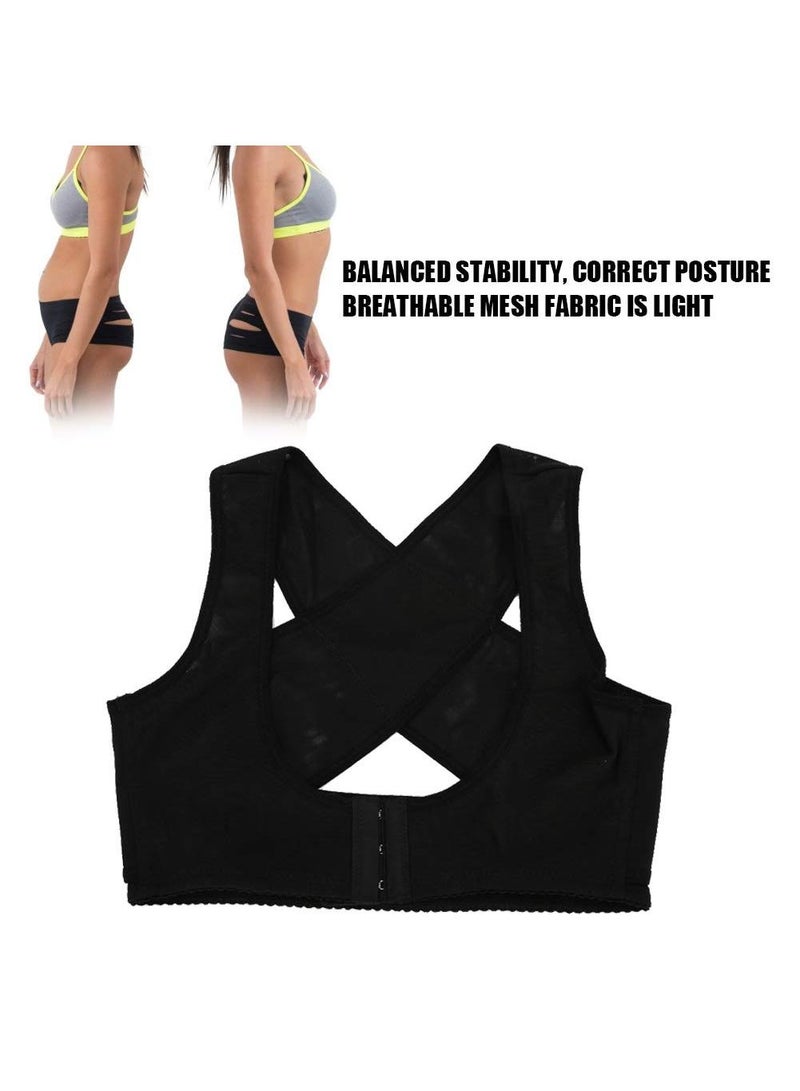 Sweet seven Breathable Elastic Back Corrector Belt - Improve Posture and Comfort with Adult Women's Hunchback Correction Brace. Shoulder Posture Correction Band for Better Back Support. Size: Large. - Image 2