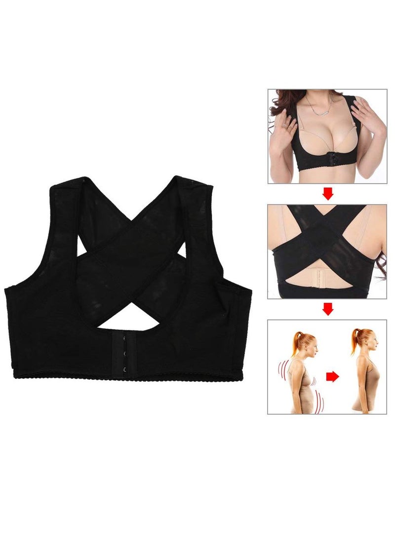 Sweet seven Breathable Elastic Back Corrector Belt - Improve Posture and Comfort with Adult Women's Hunchback Correction Brace. Shoulder Posture Correction Band for Better Back Support. Size: Large. - Image 4