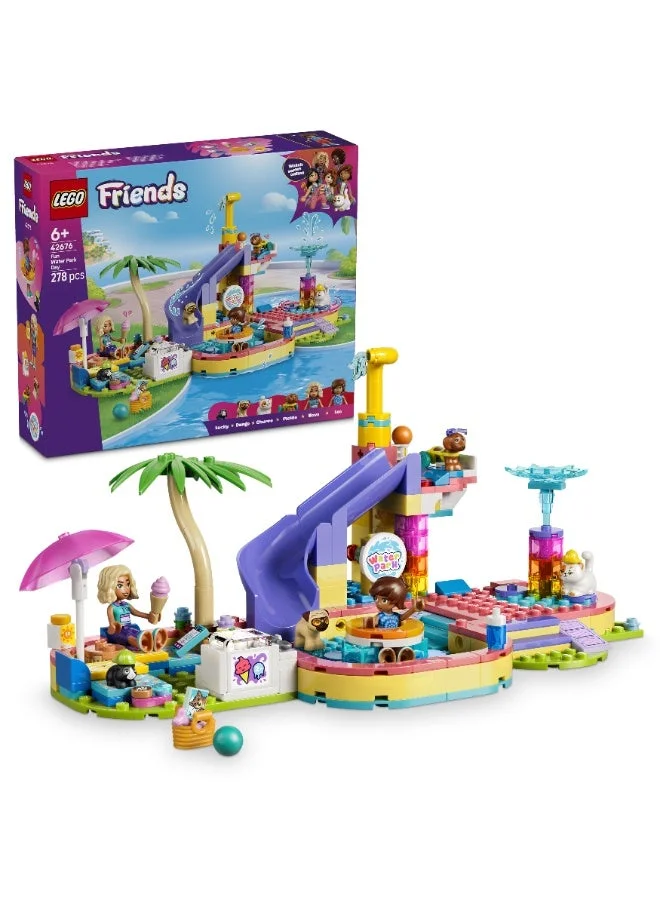 Lego Friends Fun Water Park Day Toy with Animals 42676 (Age 6+, 278 Pieces)