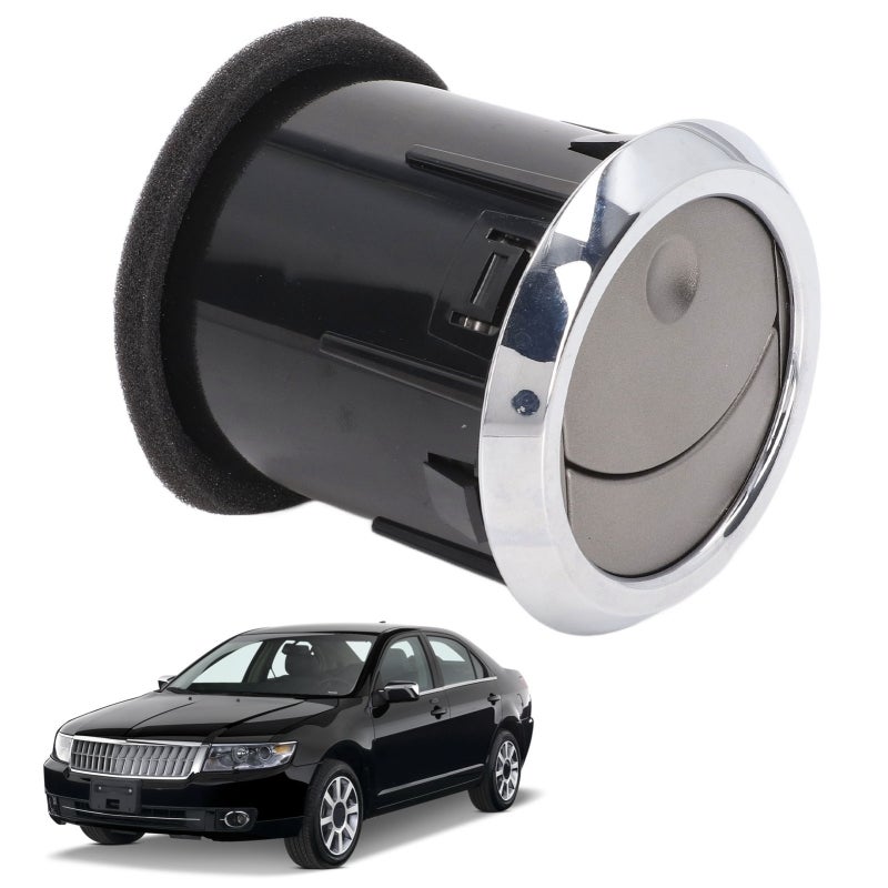 Round AC Vent: 8H6Z 19893 AA Premium ABS Plastic - Easy Installation Dashboard AC Vent Insert for Lincoln MKZ 2007-2009, Lincoln Zephyr 2006, Ford Fusion 2006-2009 - Image 3