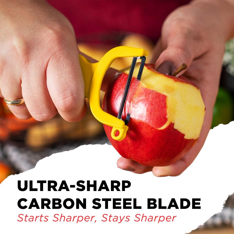 Kuhn Rikon Original Swiss Peeler 3-Pack Red/Green/Yellow - Image 3