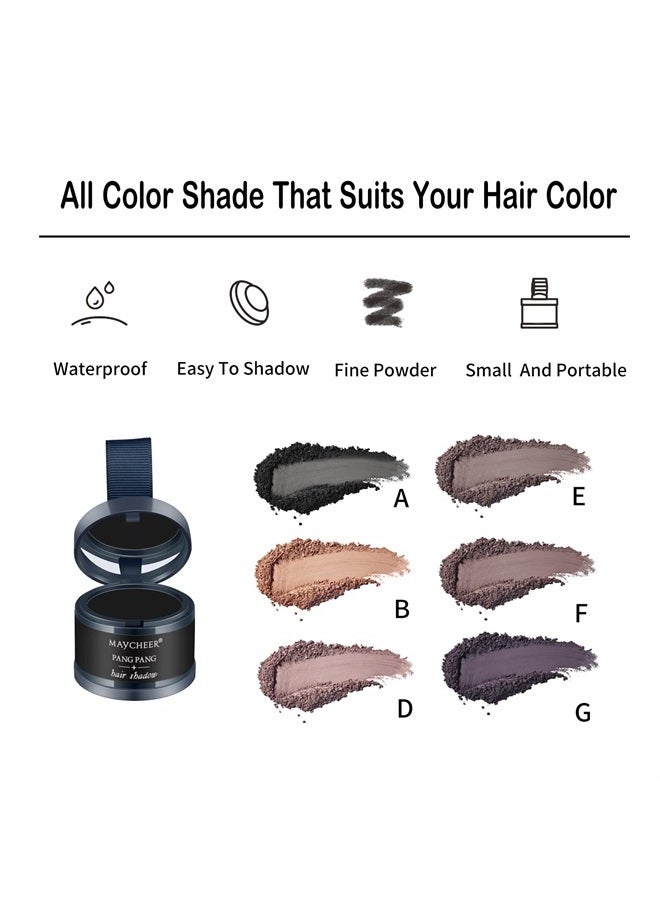 FREEORR 2Pcs Hairline Powder Magical Instantly Hair Line Shadow Quick Cover Hair Root Concealer with Puff Touch, Root Cover Up for Thinning Hair, Waterproof, Non-sticky#Black - Image 3