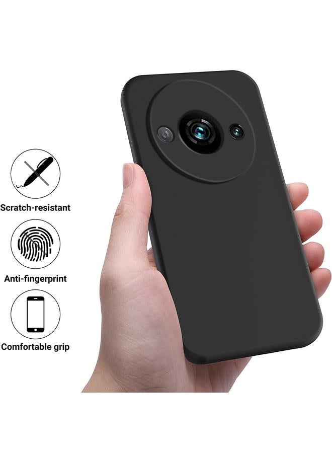 S-TOP Case For Redmi A3x Solid Color Liquid Silicone Dropproof Full Coverage Phone Case - Image 2