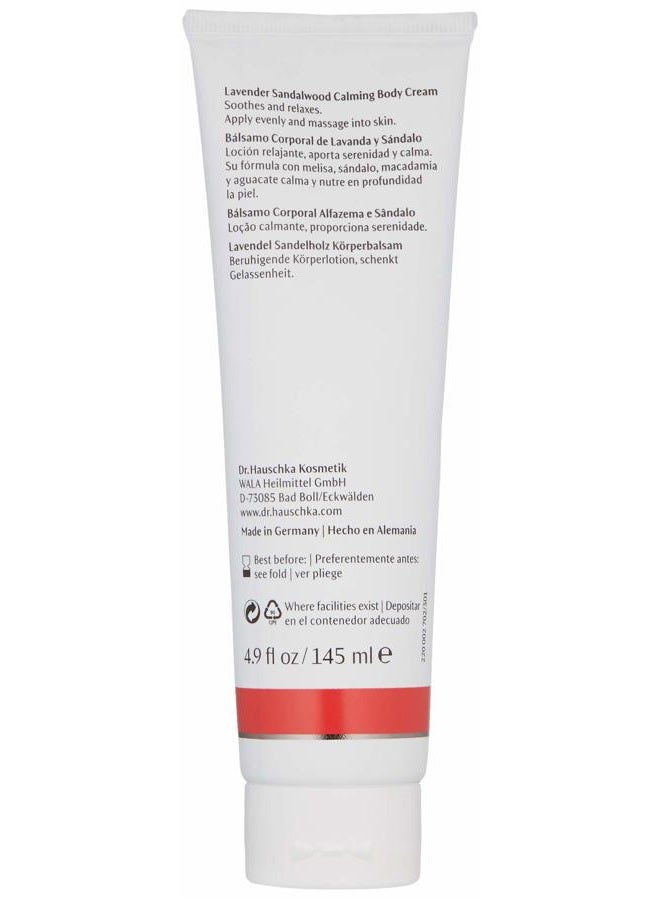 Dr. Hauschka كريم الجسم المهدئ برائحة اللافندر وخشب الصندل، 4.9 أونصة سائلة - Image 2