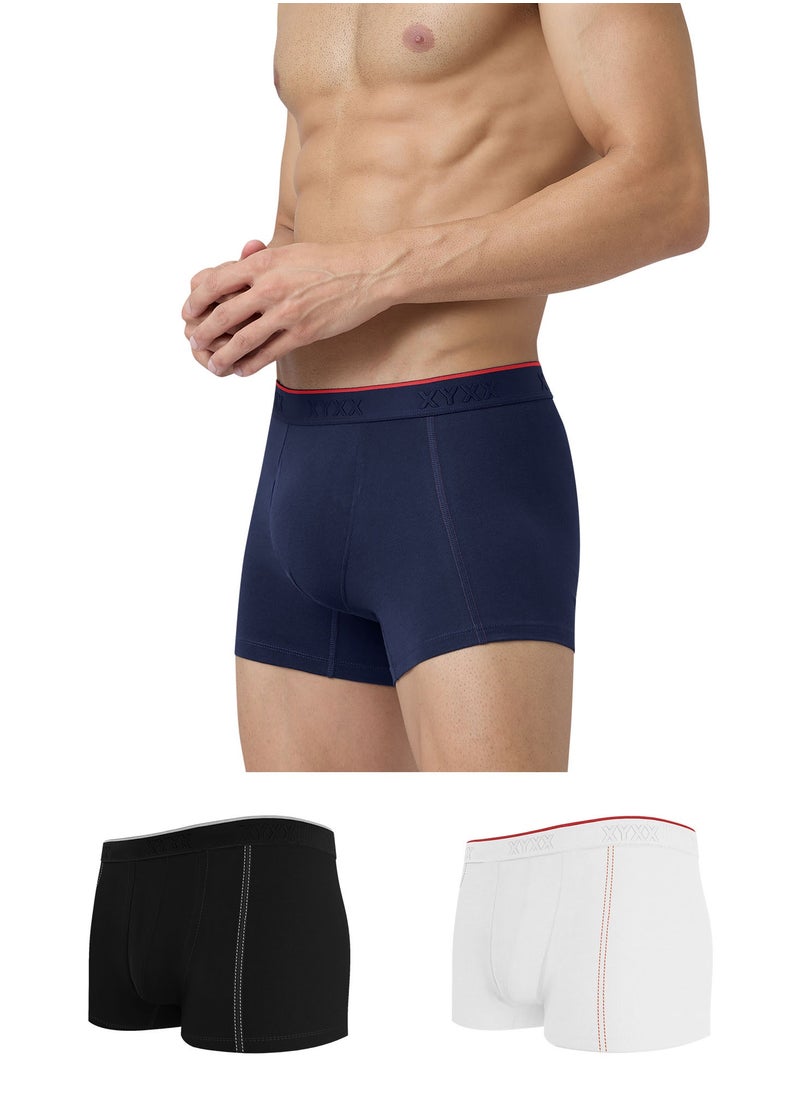 XYXX Crux IntelliFresh Cotton Solid Men Trunk Pack of 3  - Image 1