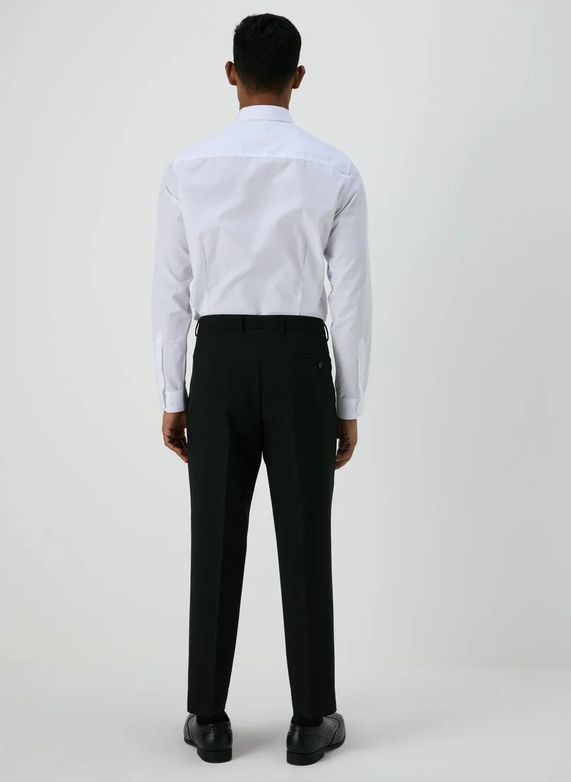 Matalan Taylor & Wright Panama Black Tailored Fit Suit Trousers
