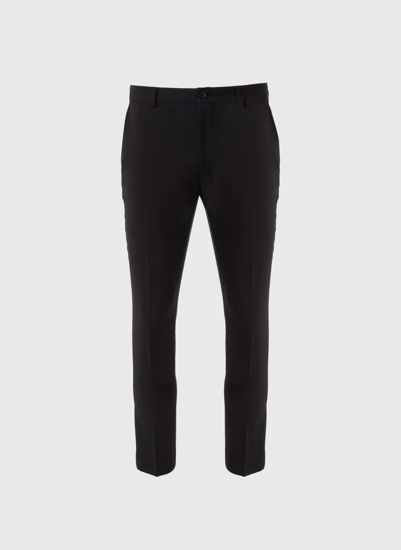 Matalan Taylor & Wright Panama Black Tailored Fit Suit Trousers
