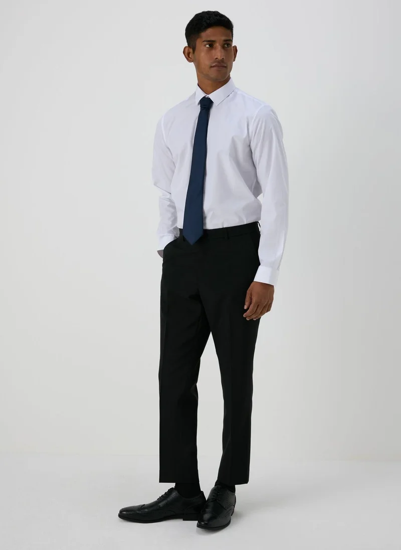 Matalan Taylor & Wright Panama Black Tailored Fit Suit Trousers