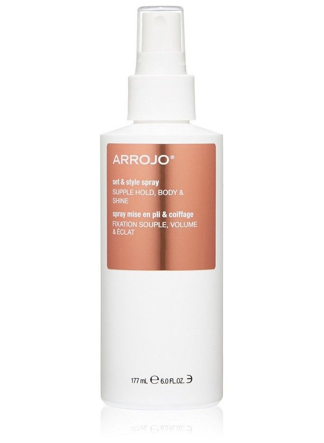 ARROJO Set & Style Hair Spray Blow Dry Spray To Create Body Shine Hold Hair Shine Spray For Blowdrying Hair Setting Anti Frizz Hair Products To Fight Humidity (6 Oz)  - Image 2