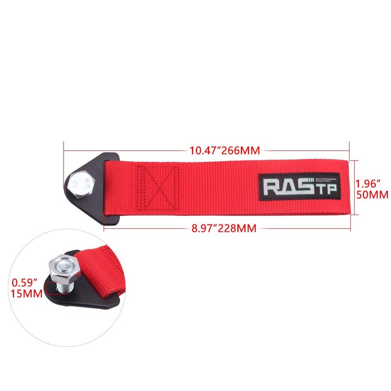 RASTP High Strength Racing Tow Strap (Red) - Image 4