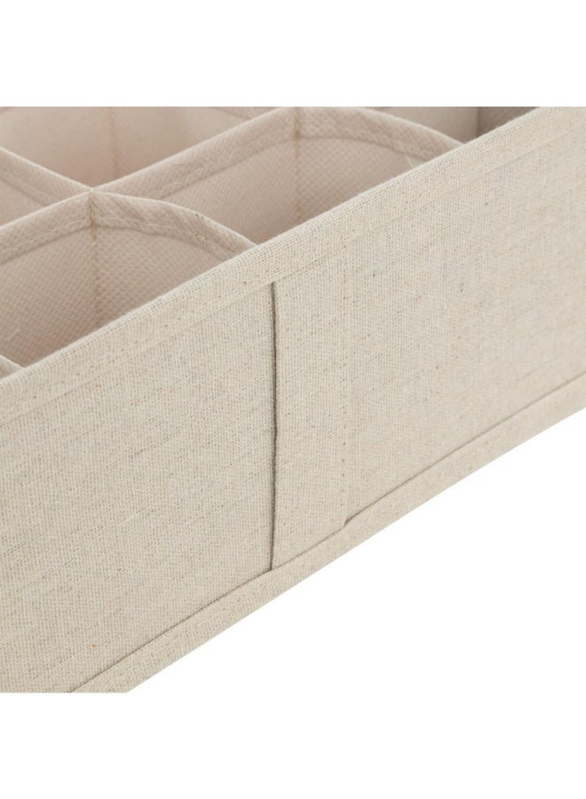 Five Simply Smart Dressy + 16-Compartments Drawer Storage Beige 31 x 31 cm 209327 - Image 4