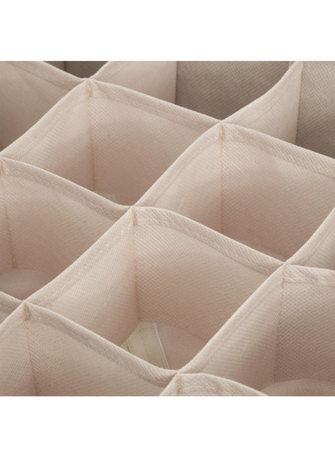 Five Simply Smart Dressy + 16-Compartments Drawer Storage Beige 31 x 31 cm 209327 - Image 3