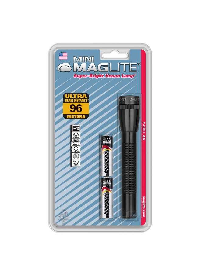 Maglite Mini Incandescent 2-Cell AA Flashlight, Black - Image 1