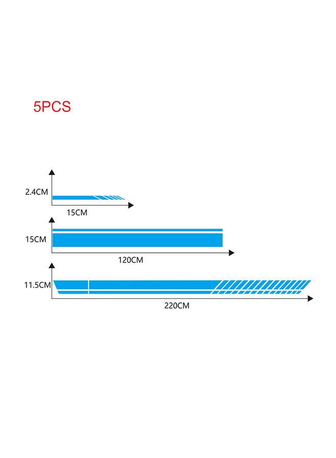 NIBEMINENT 5-Piece Rearview Mirror Racing Decal Sticker - Image 2