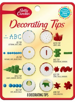 Betty Crocker Betty Crocker Decorating Tips Variety Pack, 8 Count  - Image 1