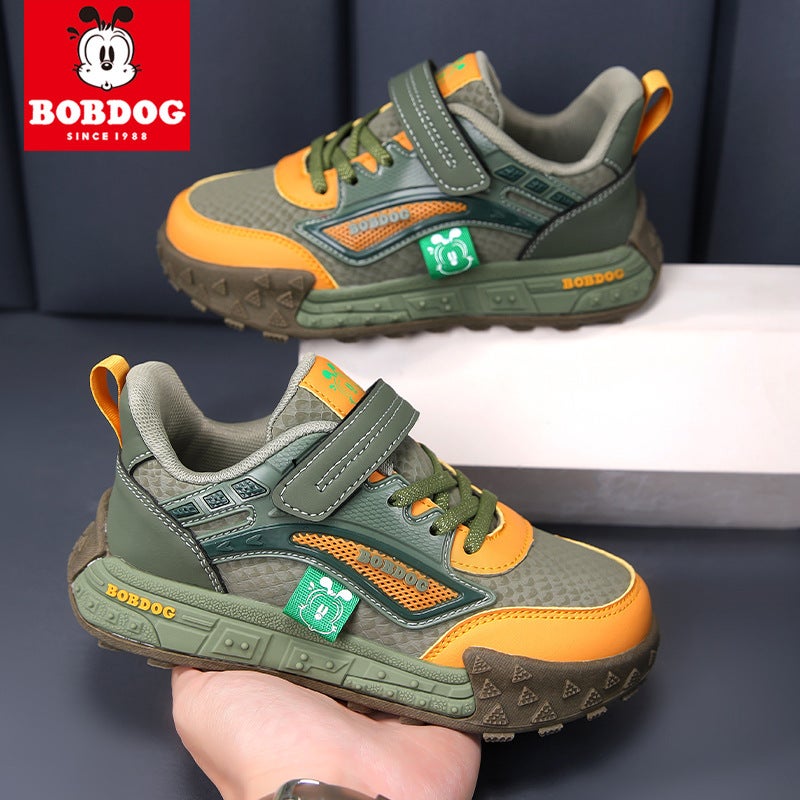 Babu Bean Children'S Shoes Boys Shoes Leather Waterproof Casual Shoes Large Children'S Non-Slip Little Boy'S Sneaker - Image 4