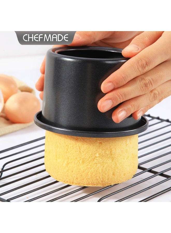 chefmade Mini 4-Inch Adjustable Bottom Cake Pan - Image 1