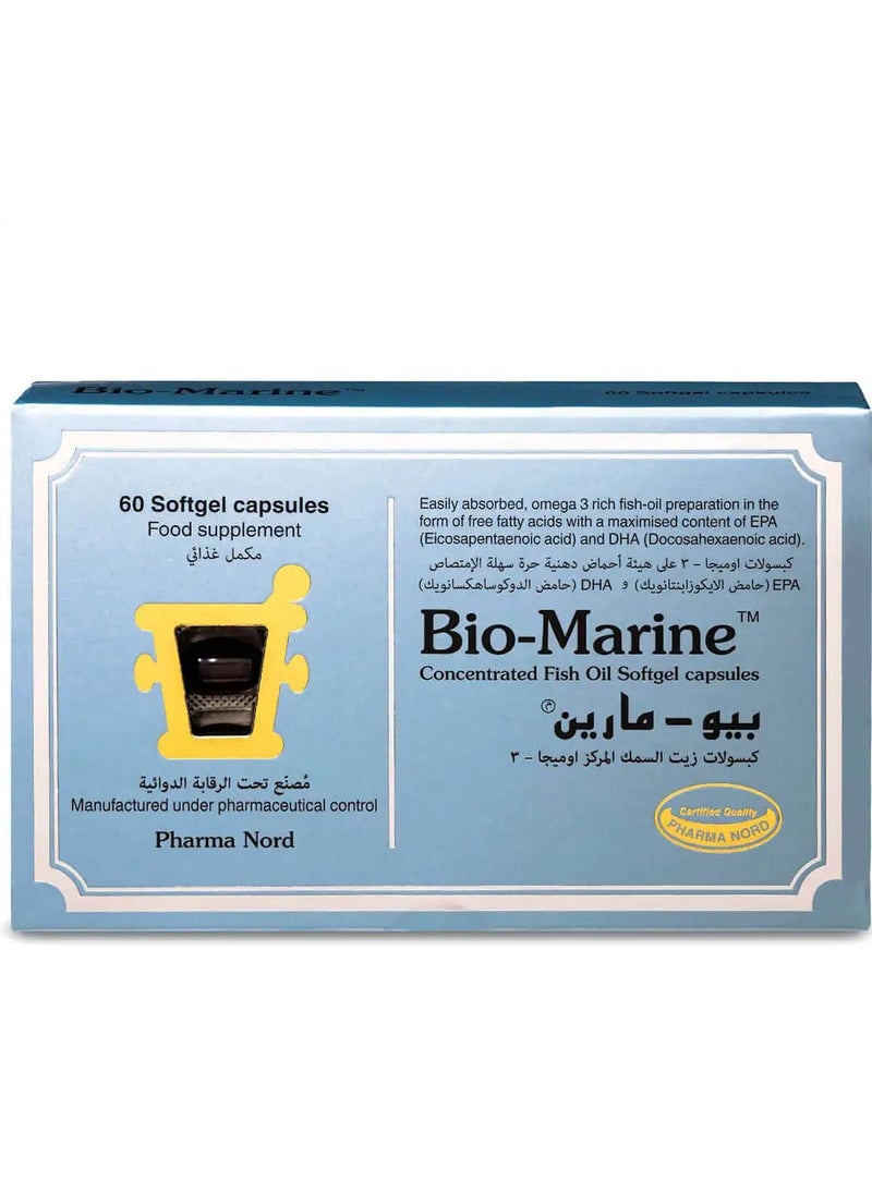 Pharma Nord - Bio Marine Omega 3 Fish Oil 60 Softgels - Image 1